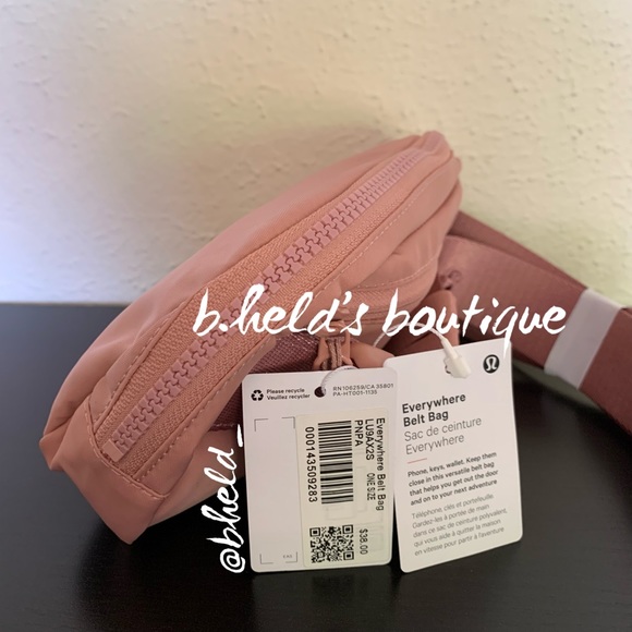 lululemon Everywhere Belt Bag *Extended Strap Pink Pastel OS Brand New NWT - Picture 3 of 14